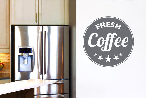 Fresh Coffee Circle Wall Sticker