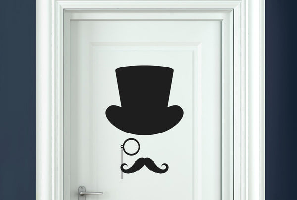 Gentleman Door Room Sticker