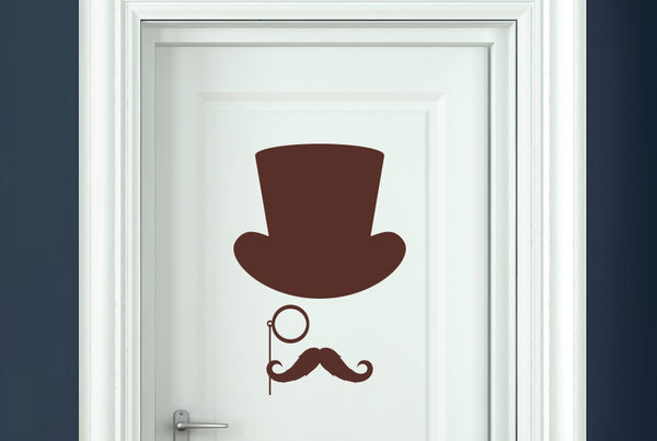 Gentleman Door Room Sticker