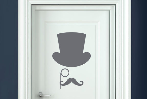 Gentleman Door Room Sticker