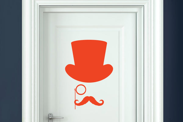 Gentleman Door Room Sticker