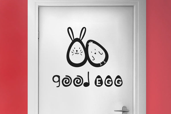 Good Egg Door Room Sticker