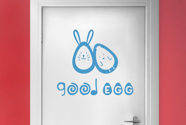 Good Egg Door Room Sticker