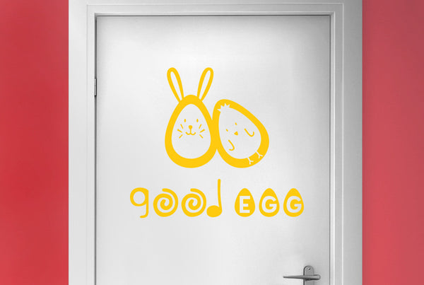 Good Egg Door Room Sticker