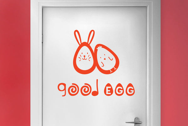 Good Egg Door Room Sticker