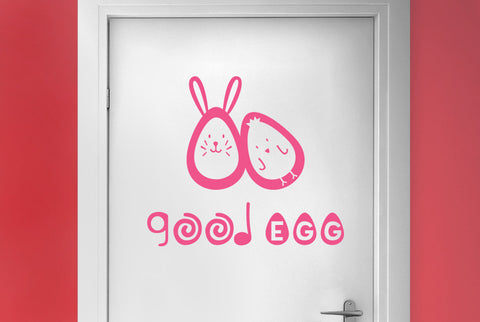 Good Egg Door Room Sticker