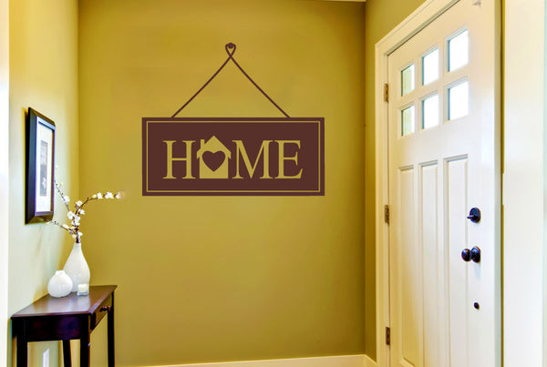 Hanging Home Sign Wall Sticker