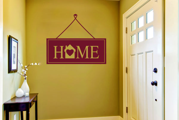 Hanging Home Sign Wall Sticker