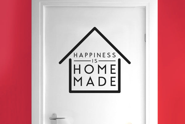 Happiness Is Home Made Door Room Sticker