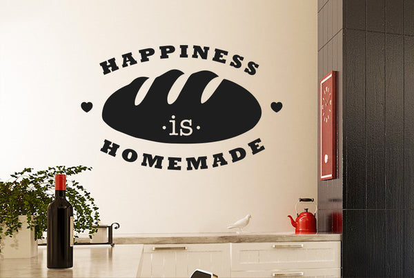 Happiness Is Homemade Loaf Of Bread Wall Sticker