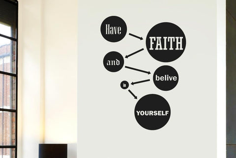 Have Faith And Believe In Yourself Wall Sticker