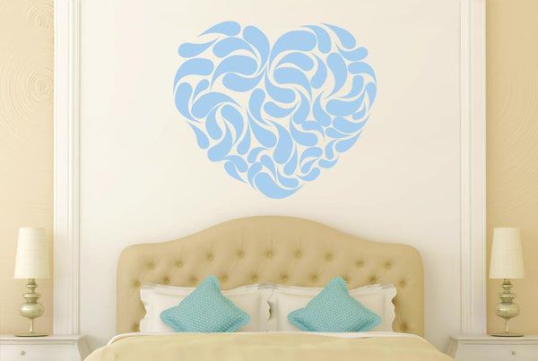 Heart Shape Abstract Wall Sticker
