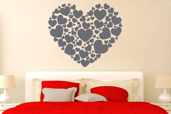 Hearts Made Of Hearts Wall Sticker
