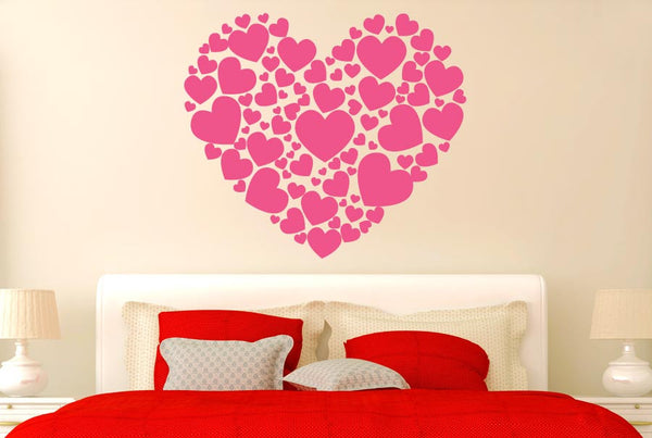 Hearts Made Of Hearts Wall Sticker
