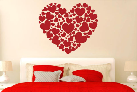 Hearts Made Of Hearts Wall Sticker