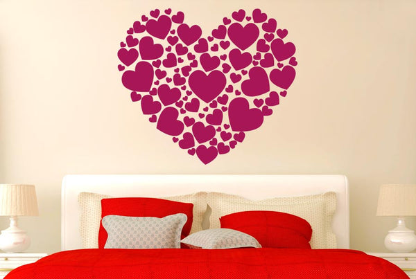 Hearts Made Of Hearts Wall Sticker