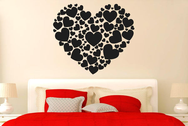 Hearts Made Of Hearts Wall Sticker