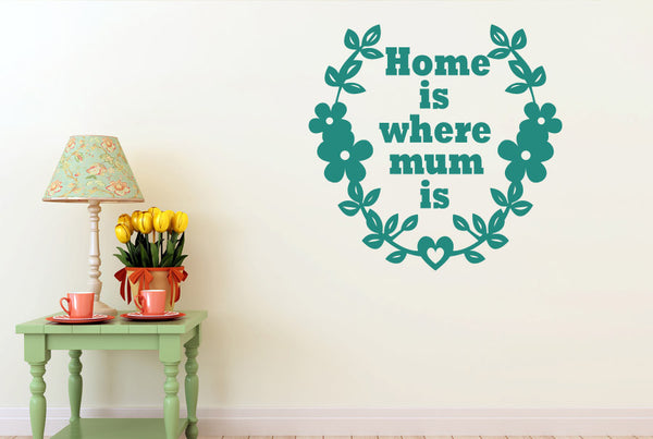 Home Is Where Mum Is Wall Sticker