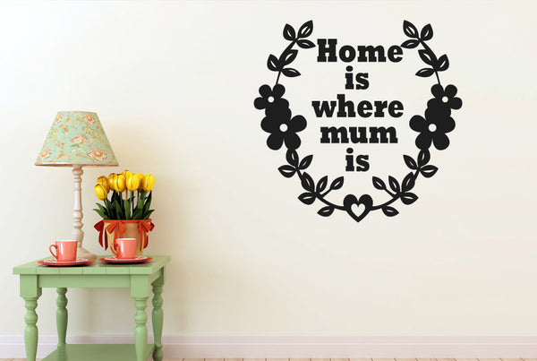 Home Is Where Mum Is Wall Sticker