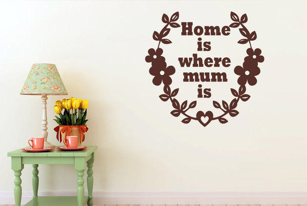 Home Is Where Mum Is Wall Sticker