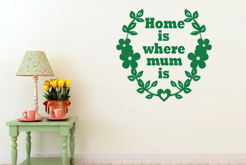 Home Is Where Mum Is Wall Sticker