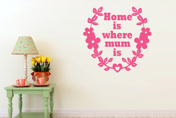 Home Is Where Mum Is Wall Sticker