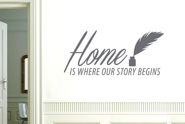 Home Is Where Our story Begins Wall Sticker