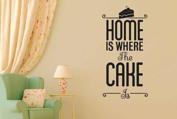 Home Is Where The Cake Is Wall Sticker