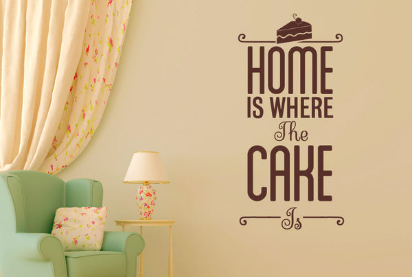 Home Is Where The Cake Is Wall Sticker