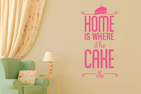 Home Is Where The Cake Is Wall Sticker