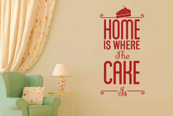 Home Is Where The Cake Is Wall Sticker