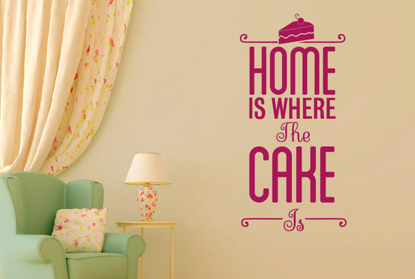 Home Is Where The Cake Is Wall Sticker