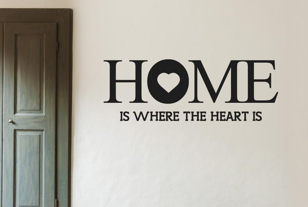 Home Is Where The Heart Is Large Wall Sticker