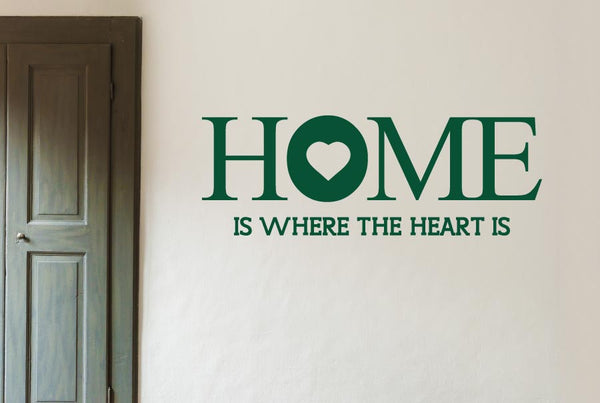 Home Is Where The Heart Is Large Wall Sticker