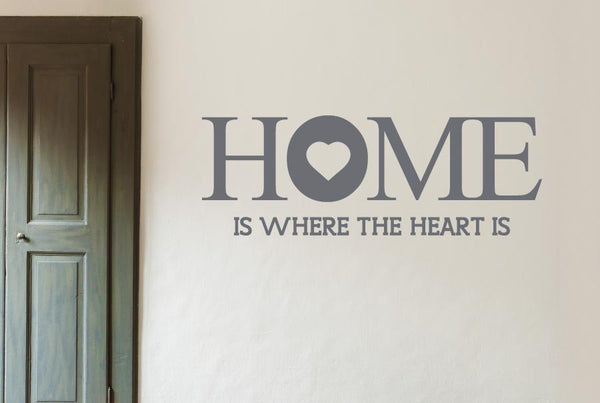 Home Is Where The Heart Is Large Wall Sticker
