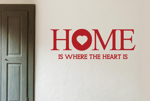 Home Is Where The Heart Is Large Wall Sticker