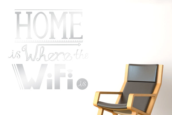 Home Is Where The Wifi Is Wall Sticker