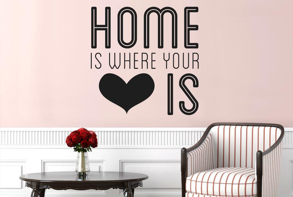 Home Is Where Your Heart Is Cute Wall Sticker