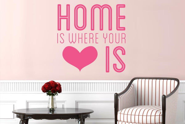 Home Is Where Your Heart Is Cute Wall Sticker