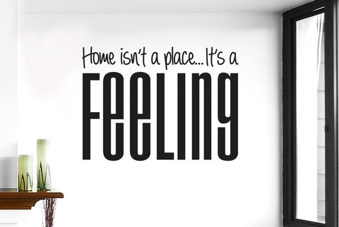 Home Isn’t A Place It’s A Feeling Wall Sticker