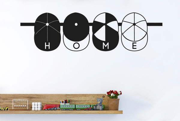 Home Kids Caps Hanging Sign Wall Sticker