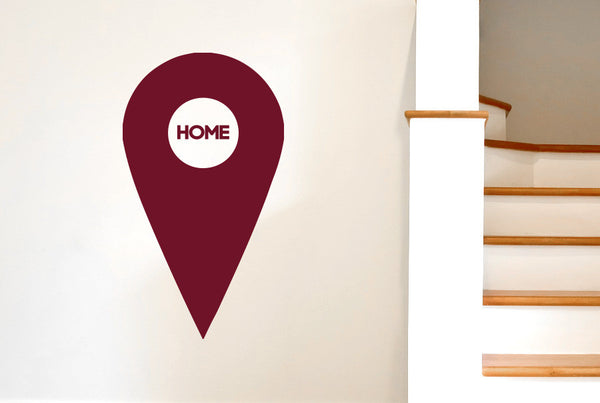 Home Pin Head Marker Wall Sticker