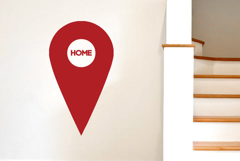 Home Pin Head Marker Wall Sticker