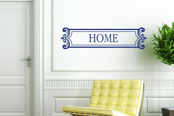 Home Sign Framed Wall Sticker