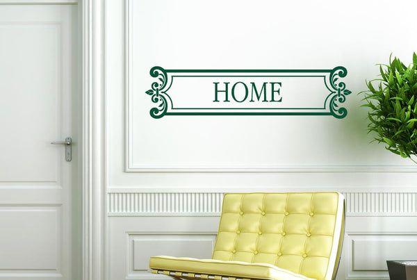 Home Sign Framed Wall Sticker