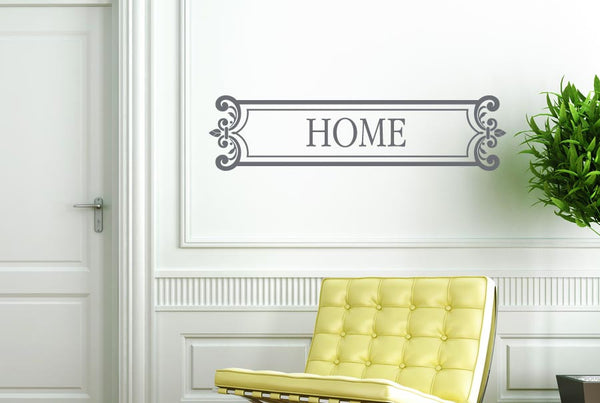 Home Sign Framed Wall Sticker