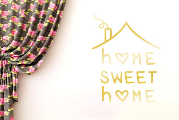 Home Sweet Home Hand Drawn Wall Sticker