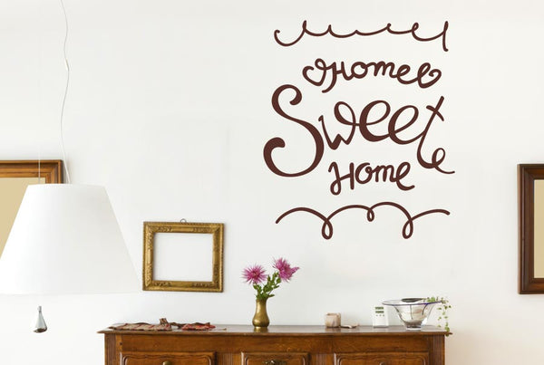 Home Sweet Home Hand Written Wall Sticker