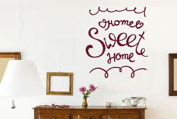 Home Sweet Home Hand Written Wall Sticker