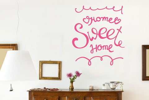 Home Sweet Home Hand Written Wall Sticker